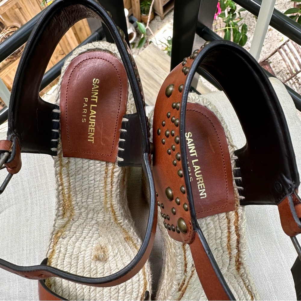 Authentic Saint Laurent Wedges size 10 - Picture 11 of 13